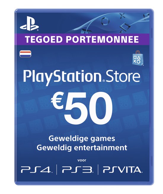 Top 10 Top 10 PS Vita: Sony PlayStation Network Voucher Card 50 Euro Nederland - PS4 + PS3 + PS Vita + PSN