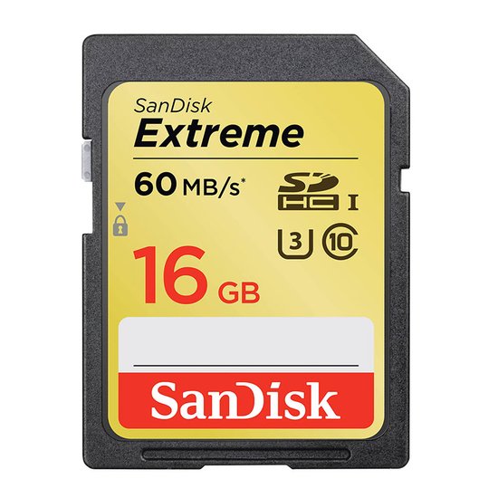 Top 10 Top 10 Digitale fotografie: Sandisk Extreme SD kaart 16 GB