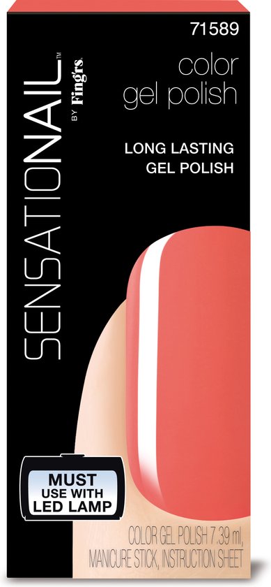 Top 10 Top 10 Nagels: Sensationail Gel Polish - Coral Sunset - Oranje - Gel nagellak