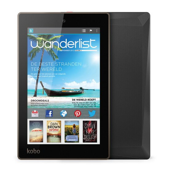 Top 10 Top 10 E-readers: Kobo Arc7 HD Android Tablet 16GB - Zwart