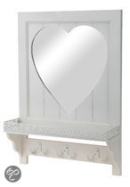 Top 10 Top 10 hangende spiegels: DSM Hart - Spiegel - met kledinghaken - 45,5x62,5 cm