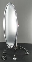 Top 10 Top 10 staande spiegels: Dulton Spiegel op voet - Chroom - 18x43,5 cm