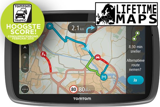 Top 10 Top 10 Pda's & Navigatiesystemen: TomTom GO 60 - Europa 45 landen - 6 inch scherm