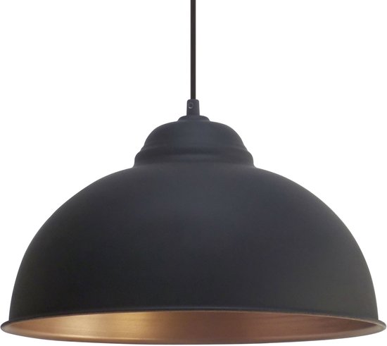 Top 10 Top 10 Hanglampen & Plafondlampen: EGLO Vintage - Hanglamp - 1 Lichts - Zwart, Koper