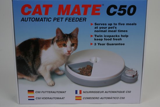 Top 10 Top 10 voer en drinkbakken voor katten: Catmate Voerautomaat C50 - 5 Porties