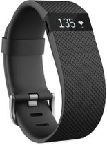 Top 10 Top 10 Activity trackers en Accessoires: Fitbit Charge HR activity tracker - Zwart - Maat L polsmaat 16 - 19 cm