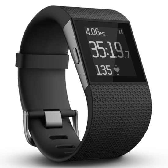 Top 10 Top 10 smartwatches en Accessoires: Fitbit Surge smartwatch - Zwart met elastomeer band - Maat L polsmaat 16 - 20 cm