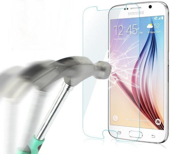 Top 10 Top 10 besteverkochte screenprotectors: Samsung Galaxy S6 Glazen Screen protector Tempered Glass 2.5D 9H (0.3mm)