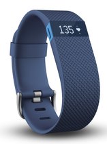 Top 10 Top 10 Activity trackers en Accessoires: Fitbit Charge HR activity tracker - Blauw - Maat L polsmaat 16 - 19 cm