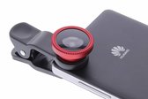 Top 10 Top 10 telefoonlenzen: Smartphonehoesjes.nl - Universal Clip Lens macro / fish eye / wide angle - Rood