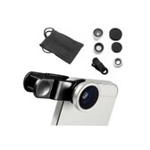 Top 10 Top 10 telefoonlenzen: DrPhone -Clip Lens- 3-in-1 Fish Eye 180° Lens / Wide Lens / Macro Lens - Universeel Compact Zilver Universeel Tablet/Smartphone