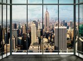 Top 10 Top 10 leukste fotobehang: New York Window - Fotobehang - 232 x 315 cm - Multi