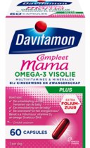 Top 10 Top 10 beste voedingssupplementen 2017: Davitamon Mama Compleet Multivitamine + Omega 3 Visolie - Zwangerschap - 60 stuks