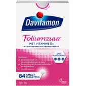 Top 10 Top 10 beste voedingssupplementen 2017: Davitamon foliumzuur + vitamine D - Zwangerschap - Voedingssupplement 84 stuks