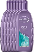 Top 10 Top 10 beste haarverzorging producten 2017: Andrélon 2 In 1 - 6 x 300 ml - Shampoo - Voordeelverpakking