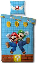 Top 10 Top 10 kinderdekbedovertrekken van 2018: Nintendo Mario - Dekbedovertrek - Eenpersoons - 140 x 200 cm - Multi