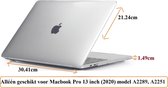 Top 10 Top 10 beste Laptopcovers en cases (2020): Macbook Case voor Macbook Pro 13 inch (2020) A2289/A2251 - Laptop Cover - Transparant Clear