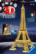 Top 10 Top 10 beste puzzels (2021): Ravensburger Eiffeltoren Night Edition- 3D puzzel gebouw - 216 stukjes