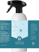 Top 10 Top 10 beste desinfectiemiddelen (2021): 500 ml Desinfect80S - Alcohol 80% met trigger - spuitflacon - desinfectie spray - CTGB15503N