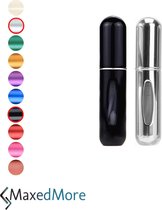 Top 10 Top 10 beste parfumverstuivers (2021): Mini Parfum Flesje 2-PACK zwart en zilver| Lipstick Formaat Navulbare Parfum Verstuiver