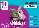 Top 10 Top 10 beste kattenvoer (2021): Whiskas 1+ Adult Voordeelpak Maaltijdzakjes - Vis in Gelei - Kattenvoer - 40 x 100 g