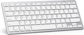 Top 10 Top 10 beste toetsenborden (2021): A-KONIC Toetsenbord draadloos met Bluetooth 3.0 – Universeel QWERTY keyboard – geschikt voor o,a. tablet, pc, laptop, Samsung, Ipad, HP, Dell - Zilver